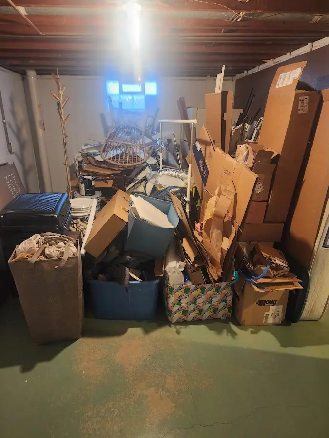 Roll-off dumpster container at job site for Roll Off Dumpster Rental in High Bridge